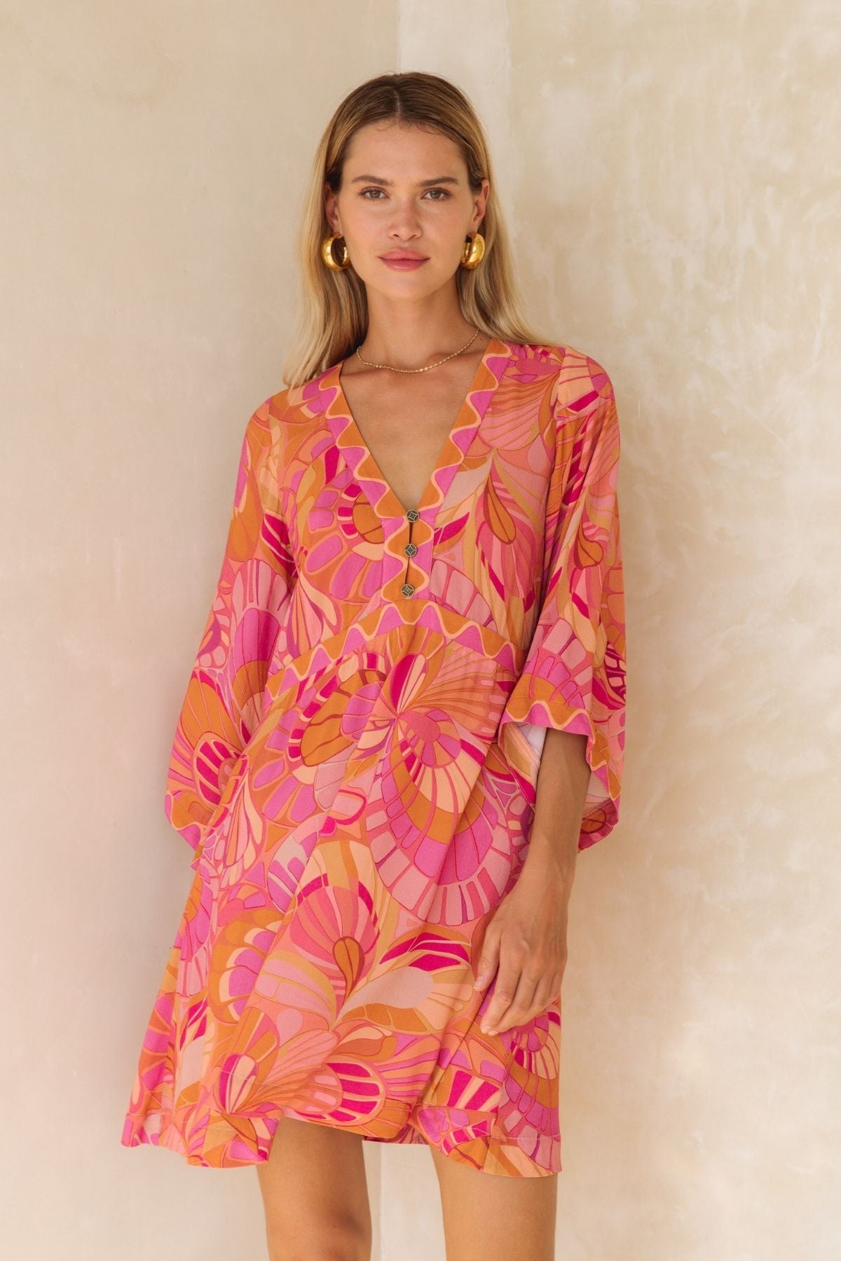 SCOOP BACK HEM DRESS NINE LIVES