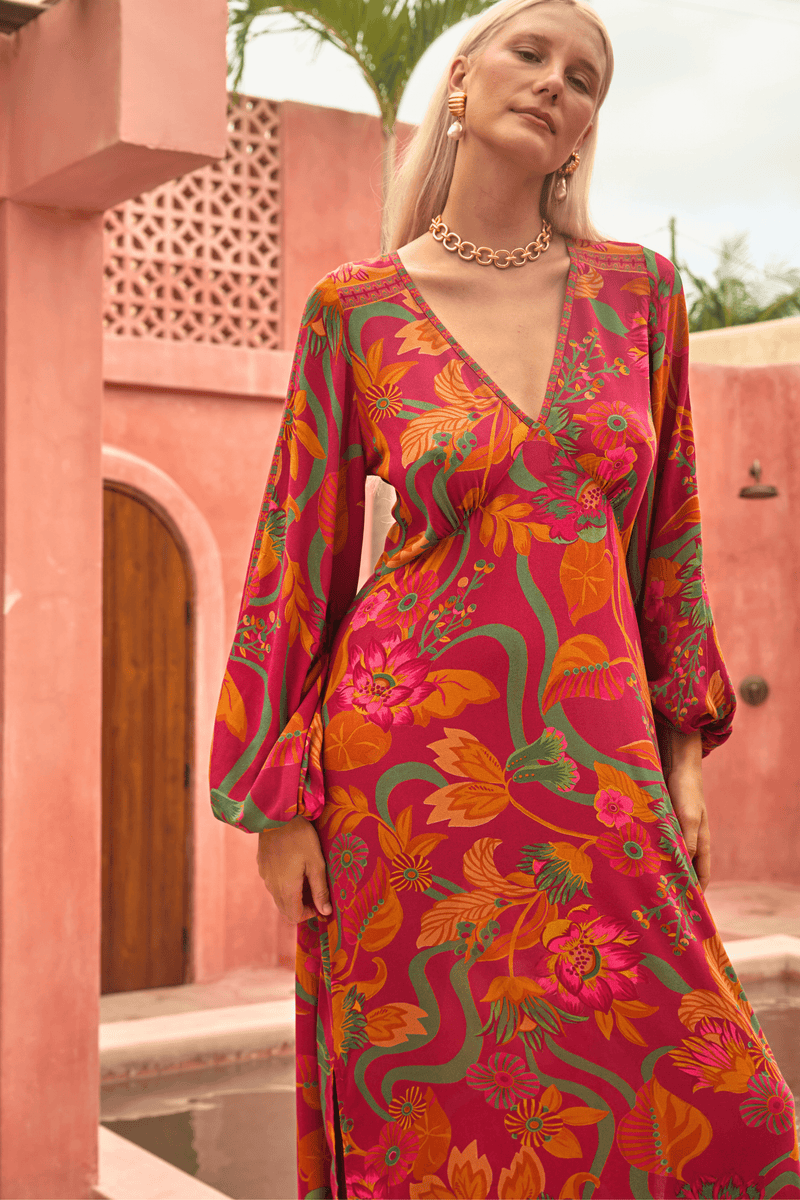 Mirage Maxi Dress - Ruby Rhapsody