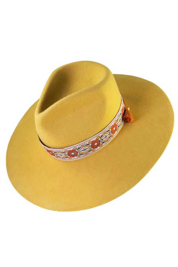 FBS X Nine Lives Felt Hat - Mustard