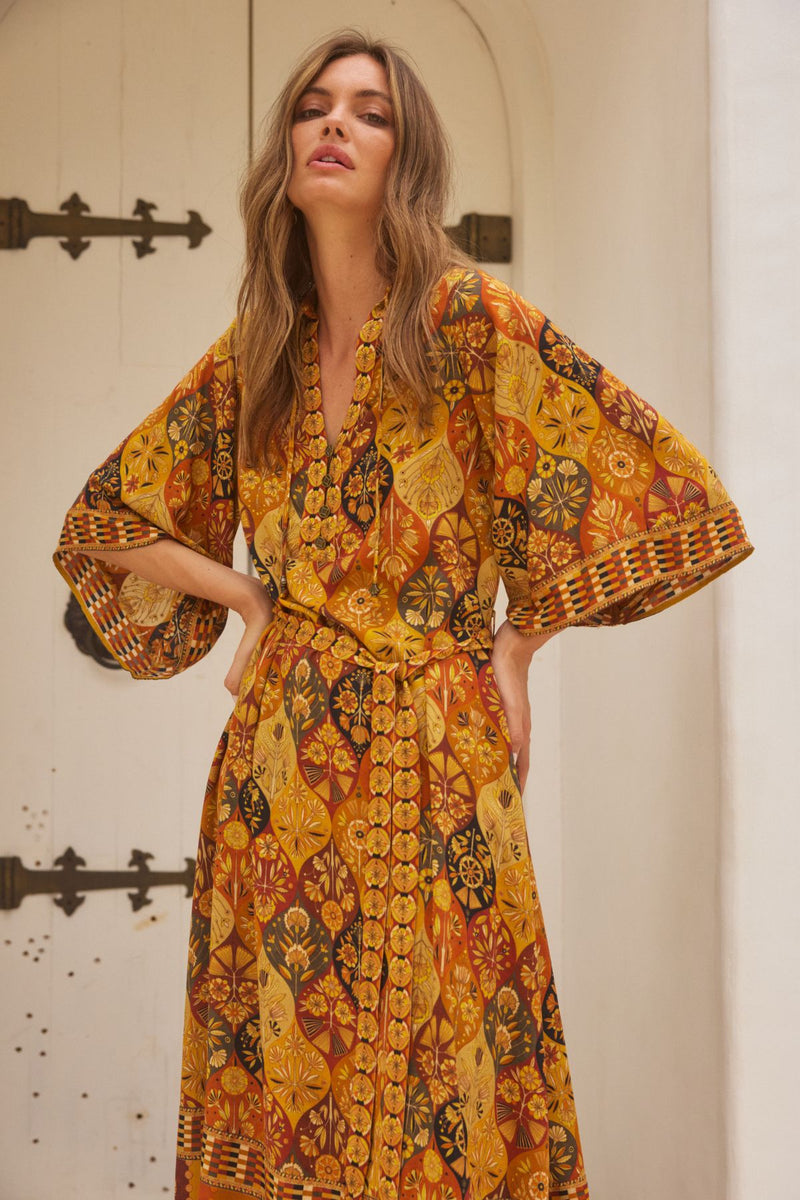 Montana Midi Dress - Desert Night