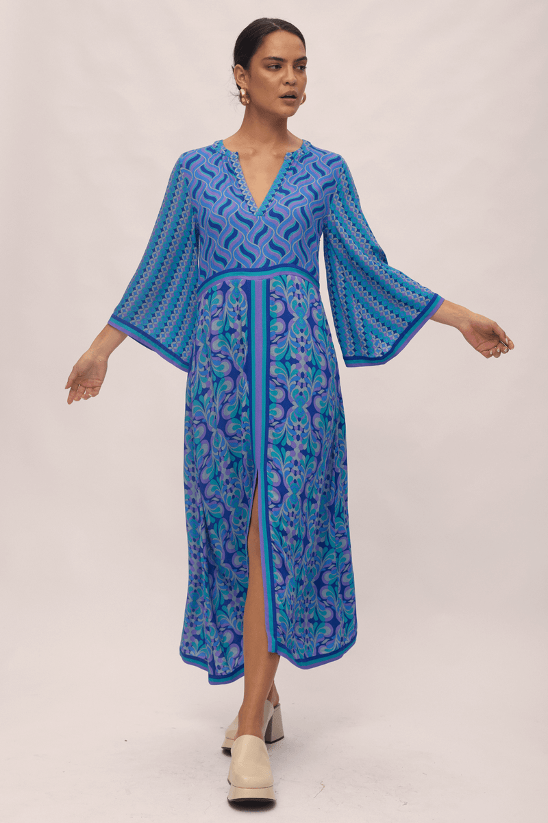 Realm Midi Dress - Sapphire Sky