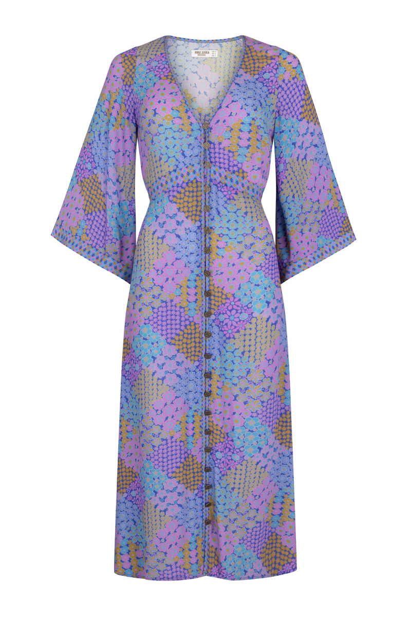 Arlo Midi Dress - Purple Haze