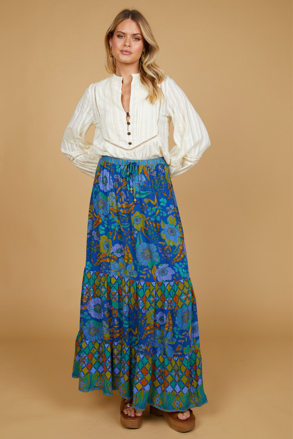 Evie Maxi Skirt - Lagoon