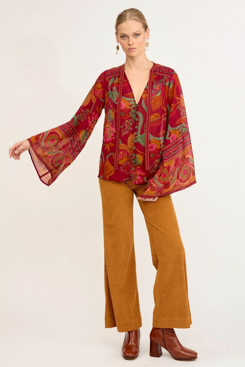 Maree Blouse - Ruby Rhapsody