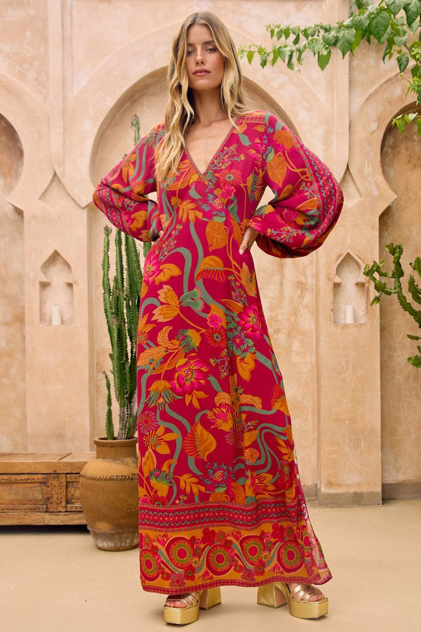 Mirage Maxi Dress - Ruby Rhapsody