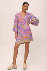 Moonrise Mini Dress - Lilac Wine