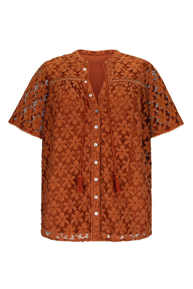 Rosa Lace Blouse - Ginger