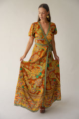 Dawn Wrap Dress - Harvest