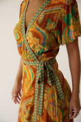 Dawn Wrap Dress - Harvest