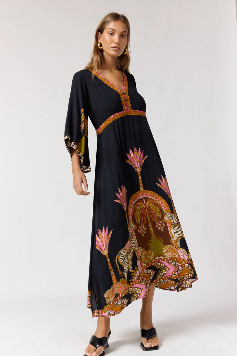 harvest nights plisse empire maxi dress joleemcleod on LTK