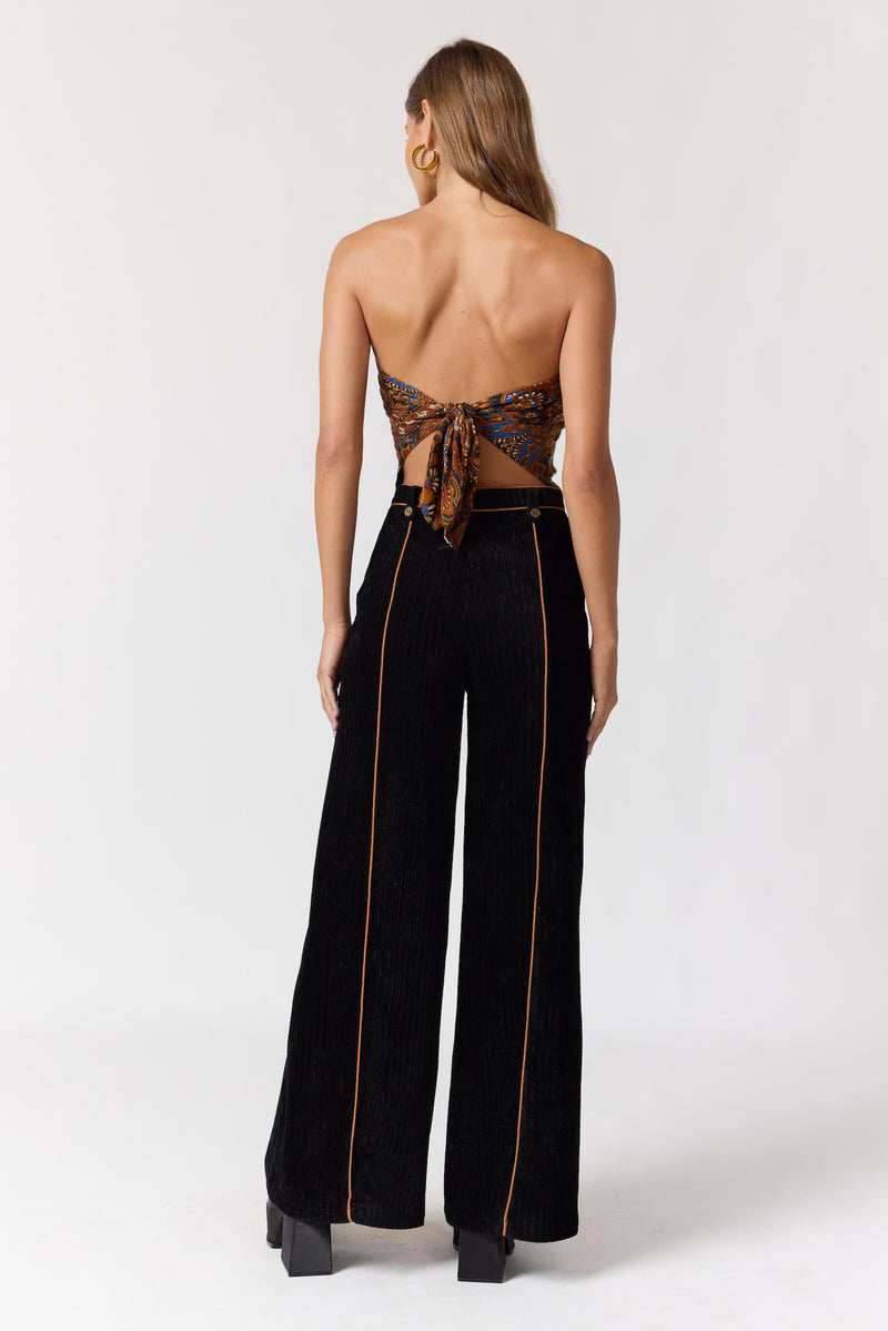 million$orchestra★BLACK SKINNY PANTS★超美品 Selene Pants | Velvet Corduroy Wide-Leg High Waist – Nine Lives Bazaar