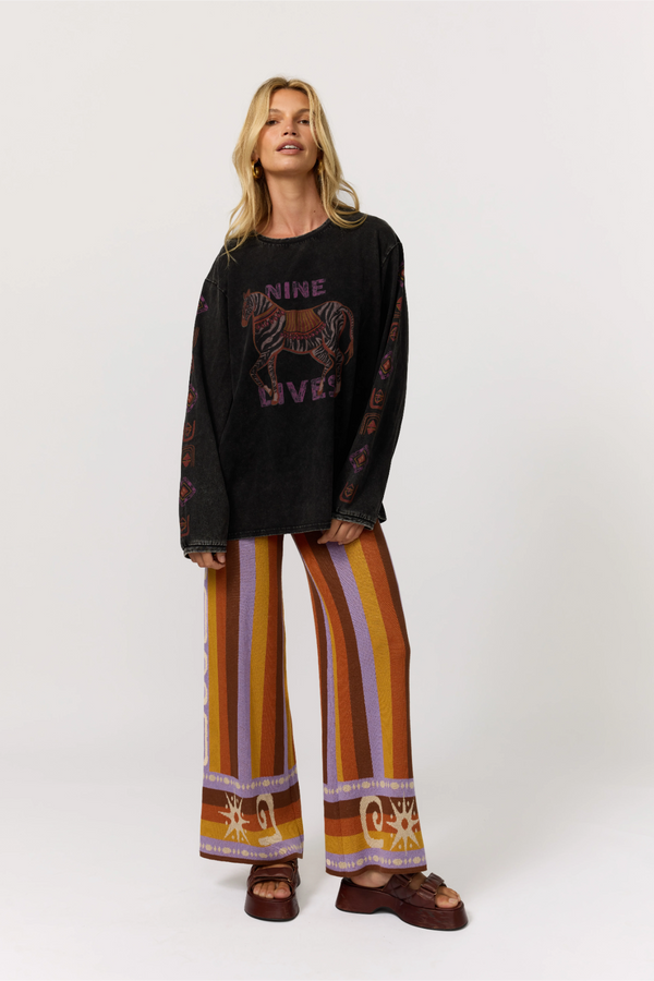 Mirage Long Sleeve Tee - Noir
