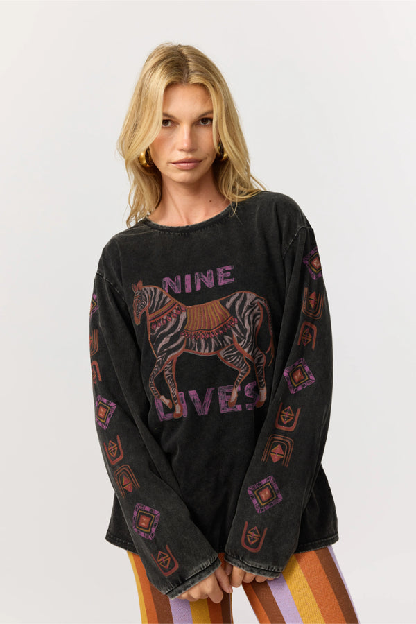 Mirage Long Sleeve Tee - Noir
