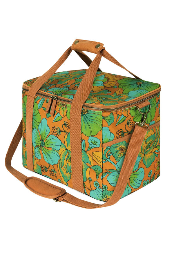 Wandering Folk x Nine Lives Bazaar - Land of the Sun Cooler Bag - Tan