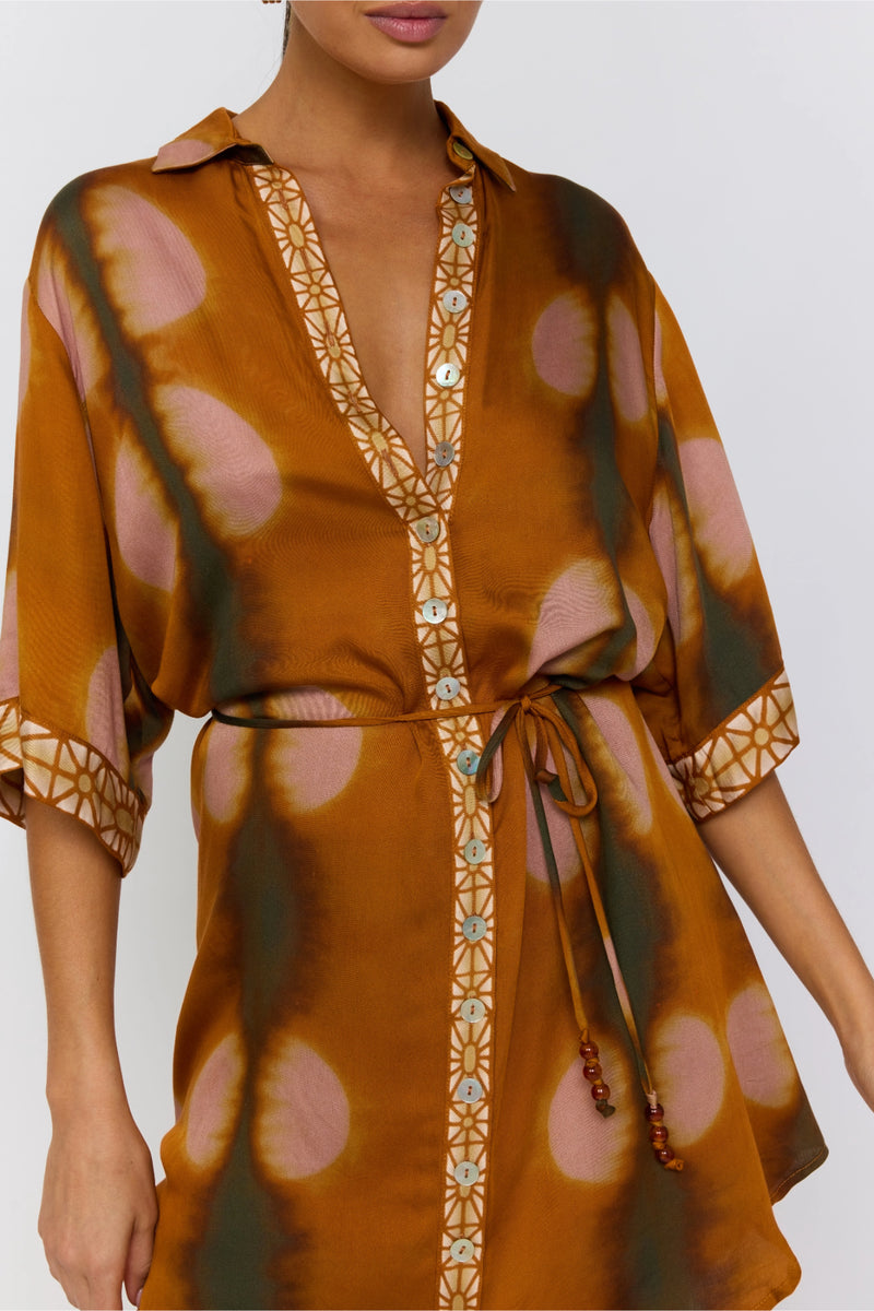 Lois Shirt Dress - Umber – Nine Lives Bazaar