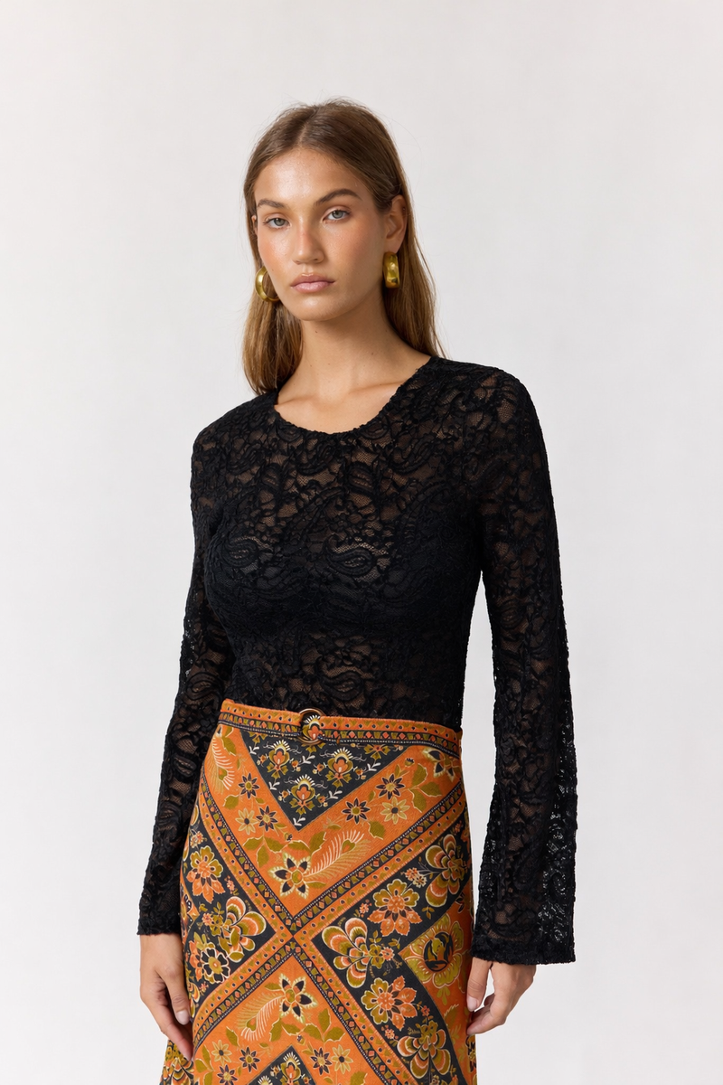 Whitney Maxi Skirt | Vintage Floral A-Line Skirt – Nine Lives Bazaar