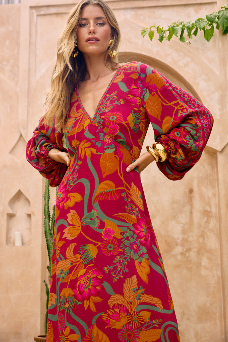 Mirage Maxi Dress - Ruby Rhapsody