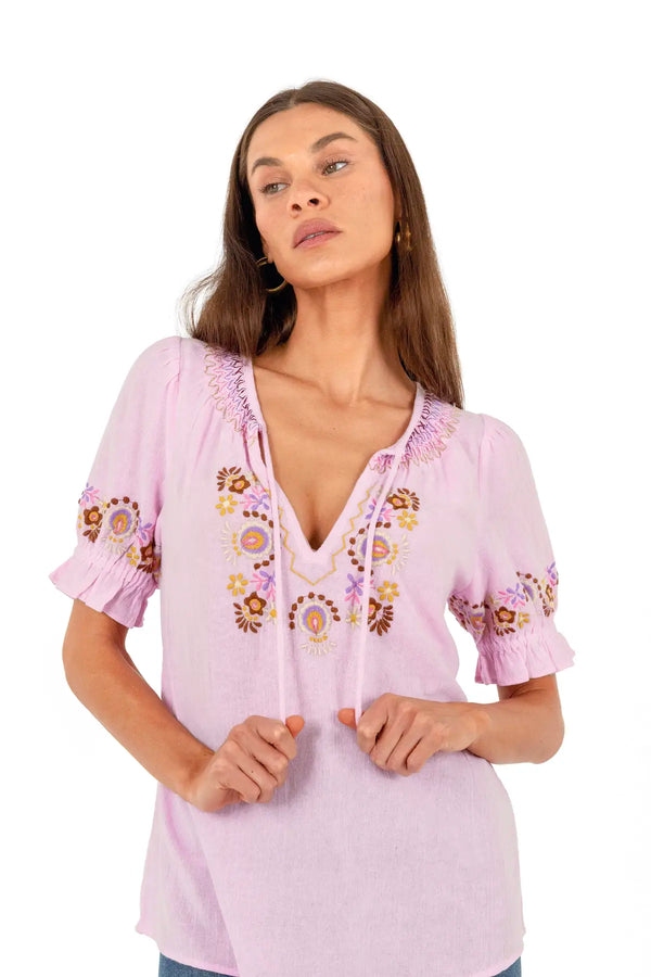 Bella Blouse - Petal
