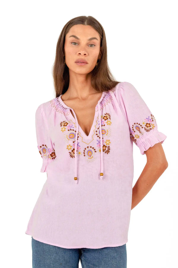 Bella Blouse - Petal