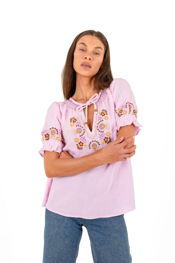 Bella Blouse - Petal