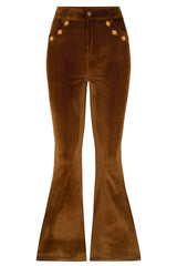 Sonny Cord Bell Bottoms - Petite - Chocolate Cord