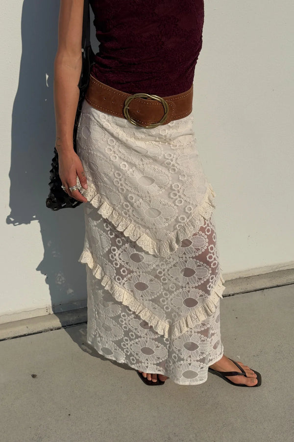 Tyler Maxi Skirt - Cloud