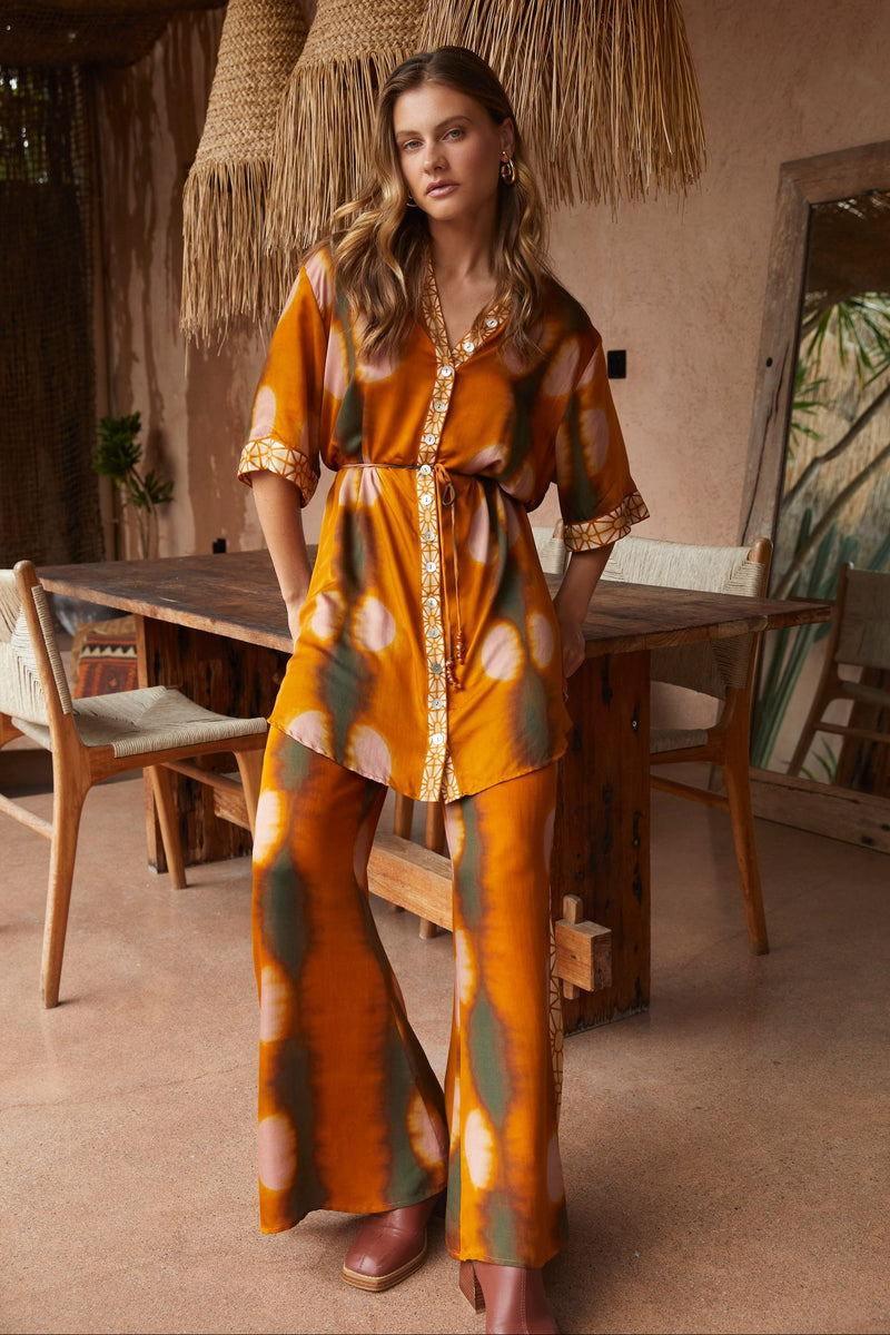 m*9様 ILEHEM SHIRT DRESS Lois Shirt Dress - Umber – Nine Lives Bazaar