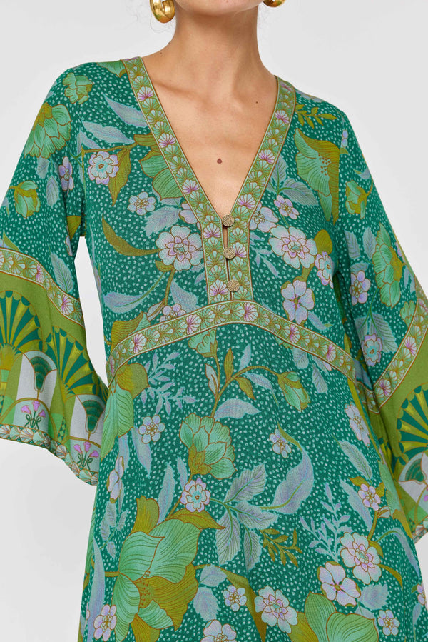 PRE-ORDER: Empire Maxi Dress  - Evergreen