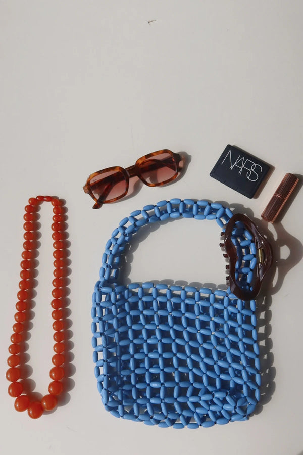 Beaded Bag - Blue