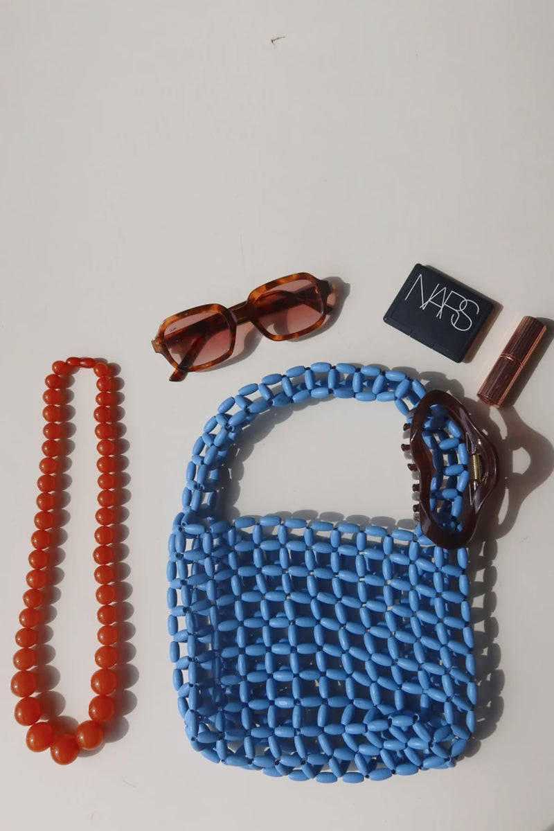 Beaded Bag - Blue