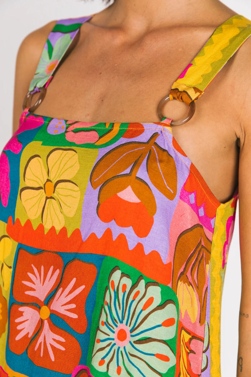 Blue Skies Mini Dress - Rainbow