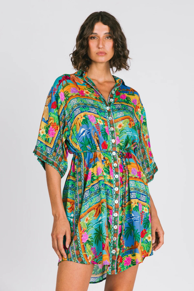 Lois Shirt Dress - Tiki
