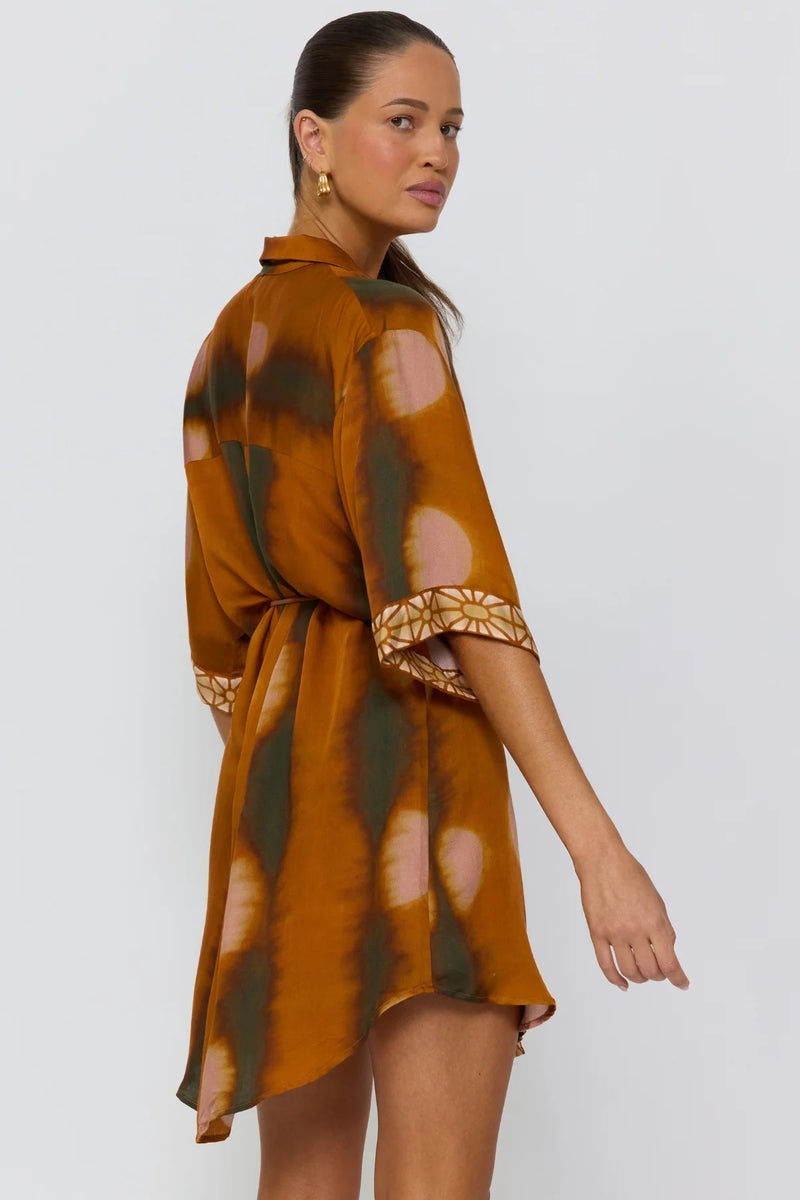 Lois Shirt Dress - Umber – Nine Lives Bazaar