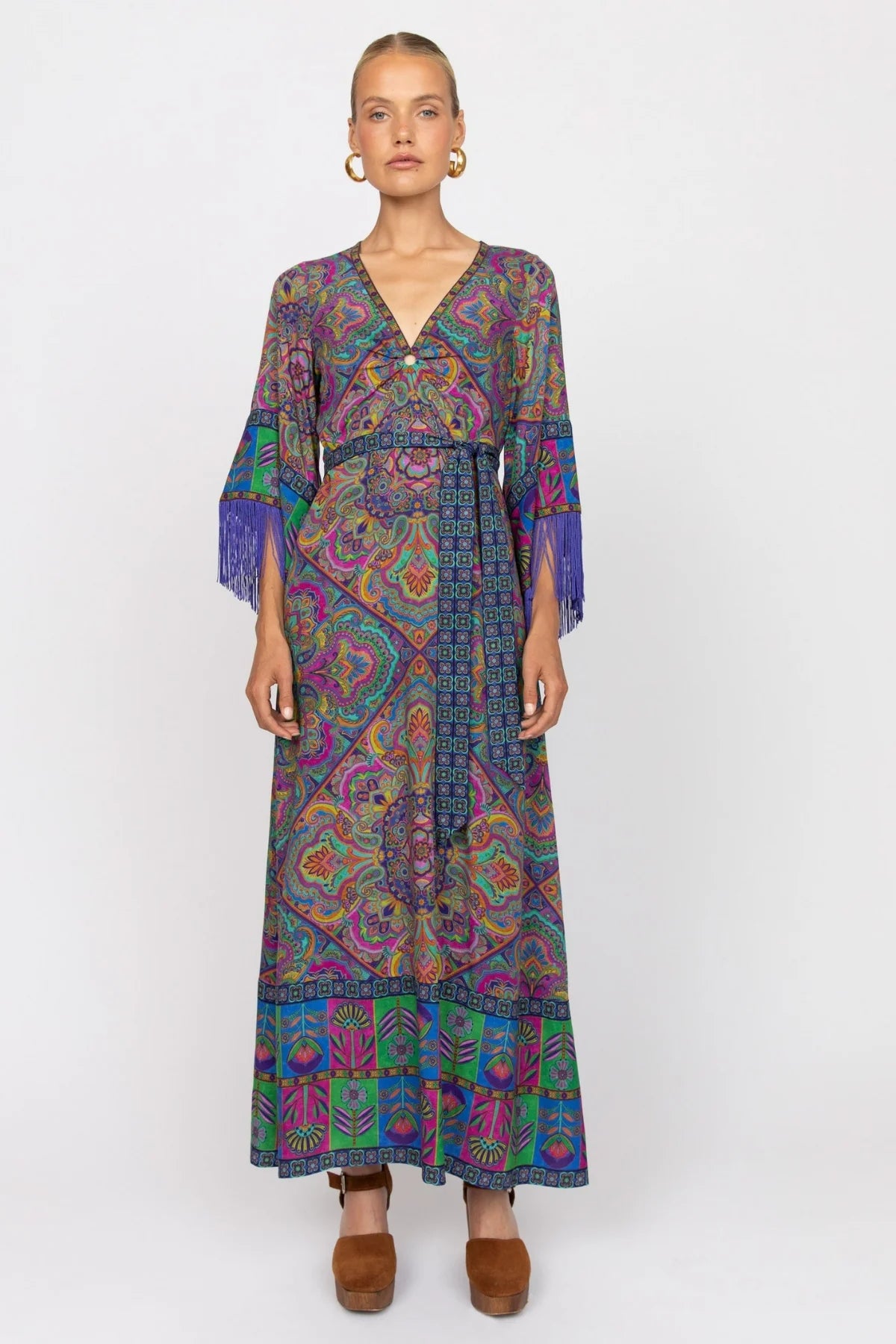 Muse Maxi Dress Mystique | Statement Flared Sleeve Dress Nine Lives Bazaar Muse Maxi Dress Mystique | Statement Flared Sleeve Dress Nine Lives Bazaar