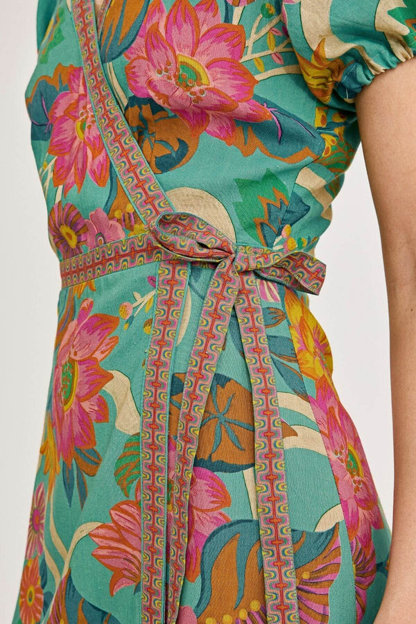 Cisco Wrap Dress - Summer Sky