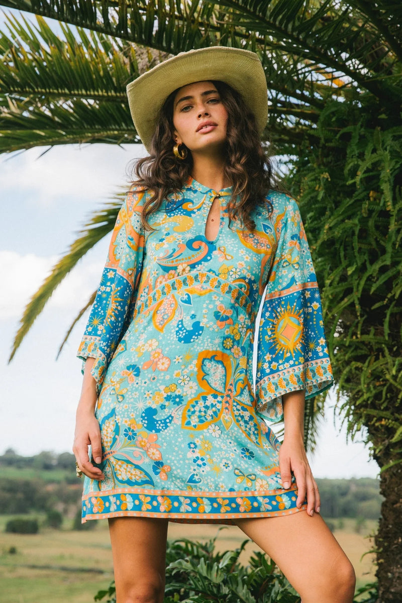 Akira Mini Dress - Aquamarine Akira Mini Dress - Aquamarine