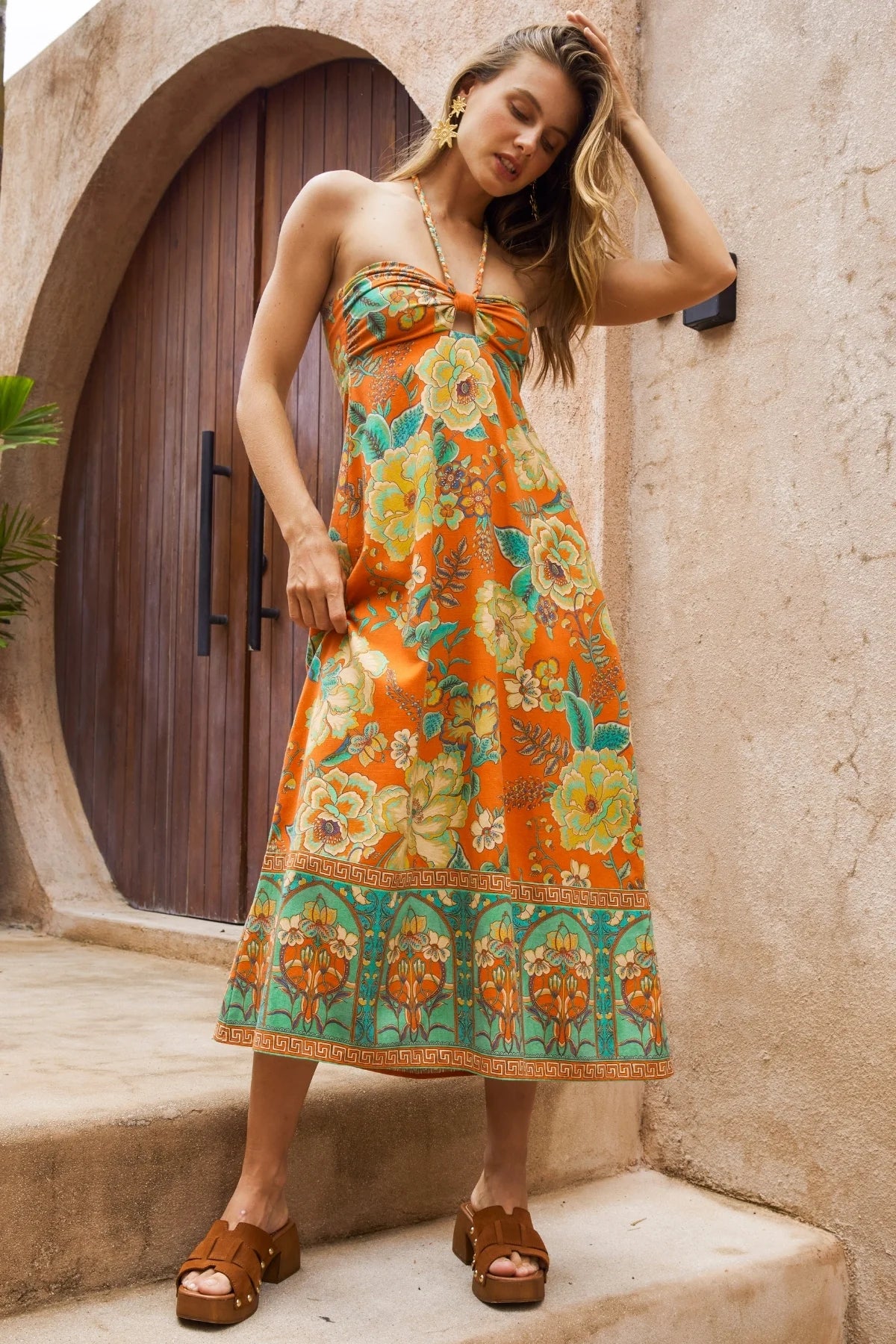 Carmen Midi Dress Tango ‚Äì Halter Party Dress
