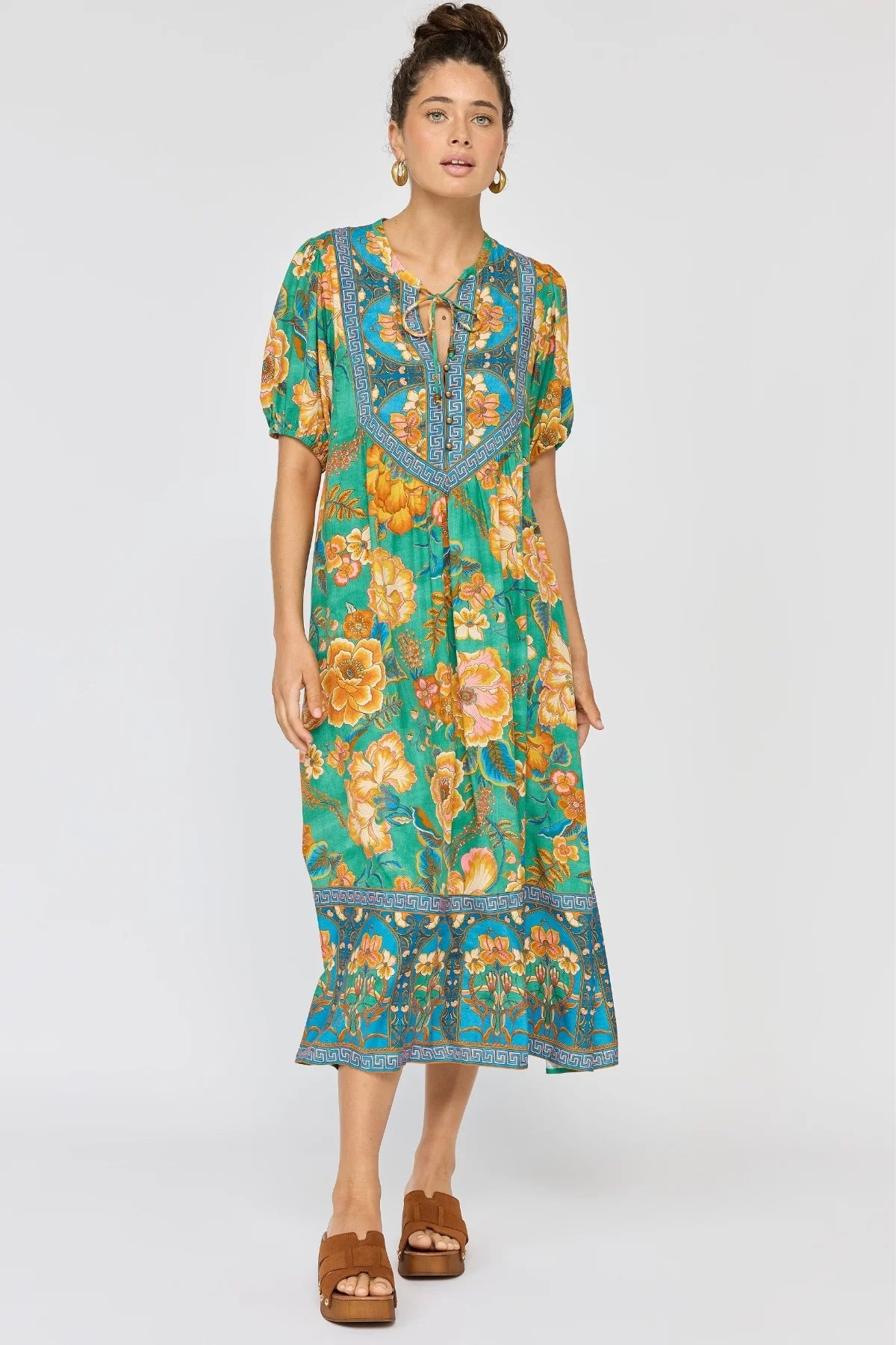 Love Letter Midi Dress Atlantis – Boho Midi | Nine Lives Bazaar