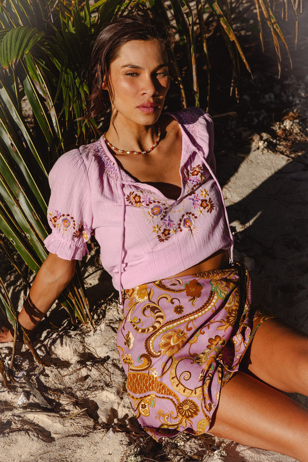 Bella Blouse - Petal