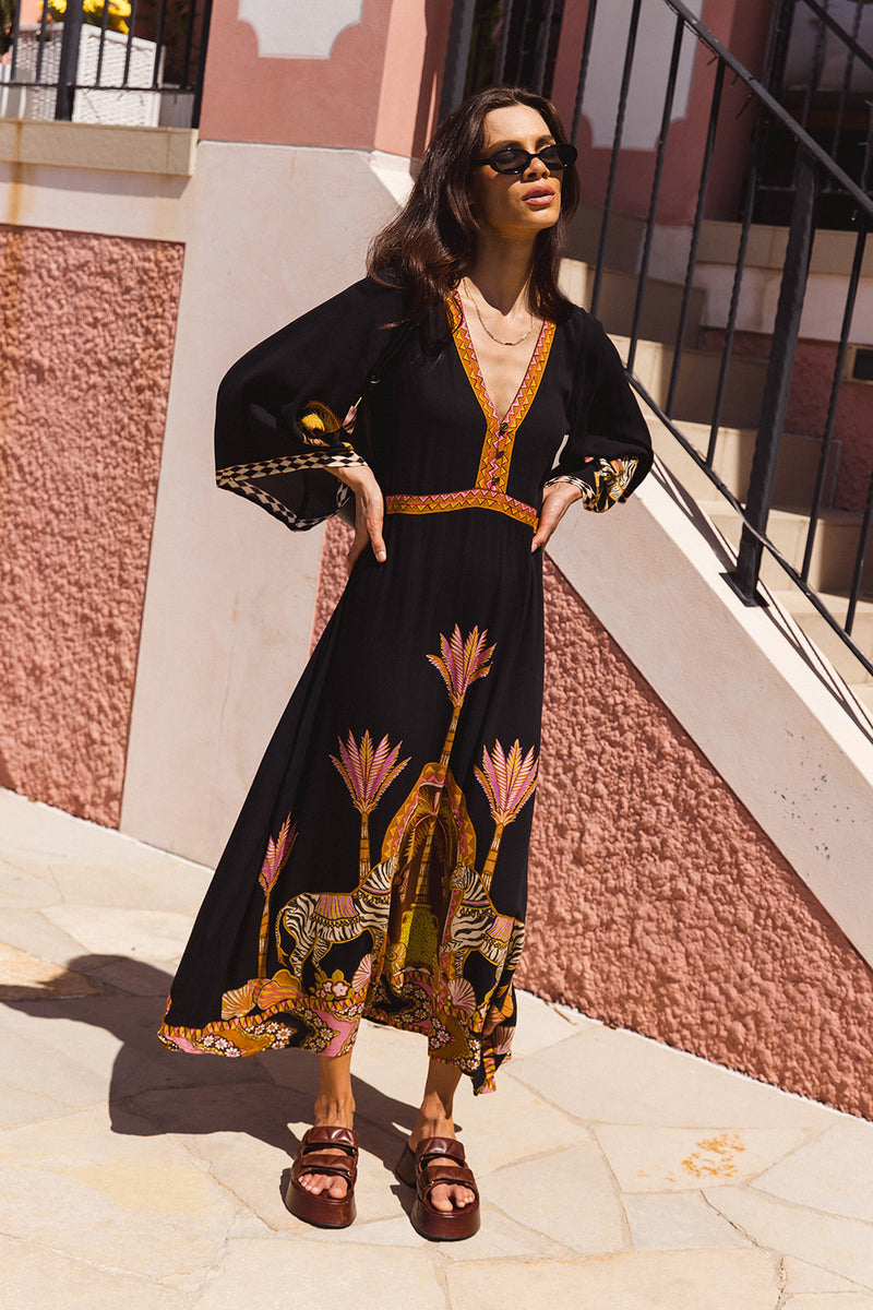 harvest nights plisse empire maxi dress joleemcleod on LTK