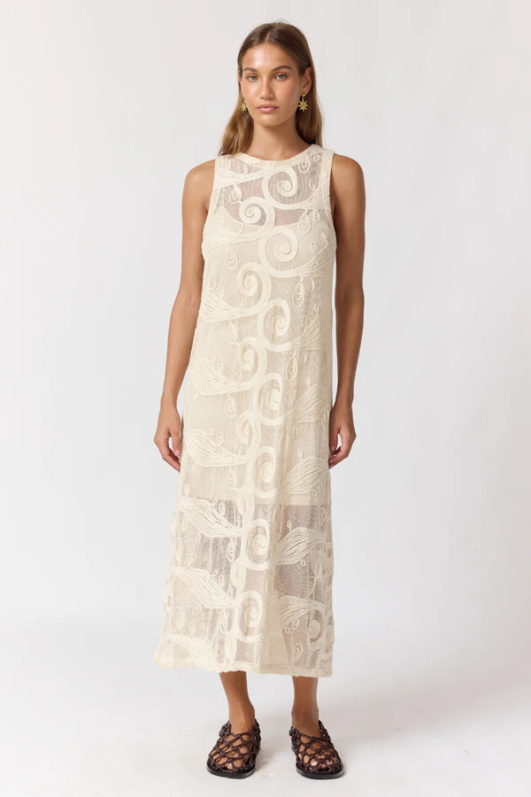 Sadie Midi Dress - Ivory