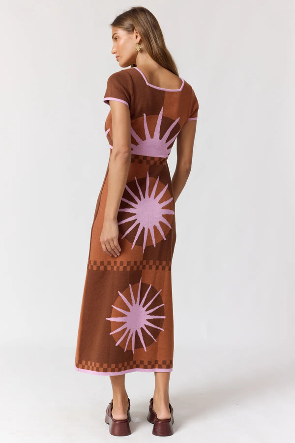 Charlie Midi Dress - Cocoa