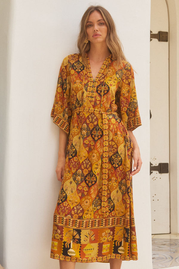 Montana Midi Dress - Desert Night