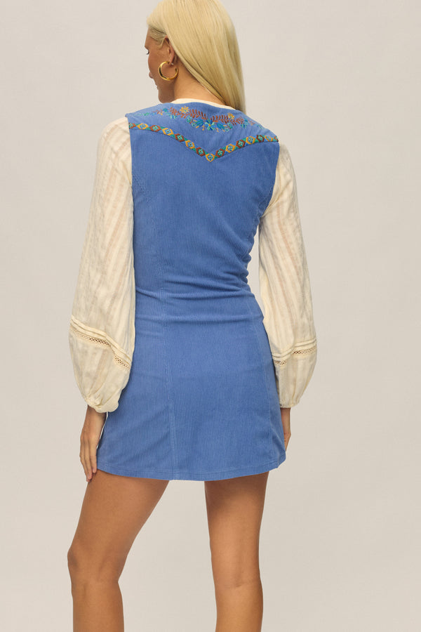 Arrow Mini Dress - Cornflower