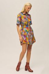 Sienna Mini Shirt Dress - Prism