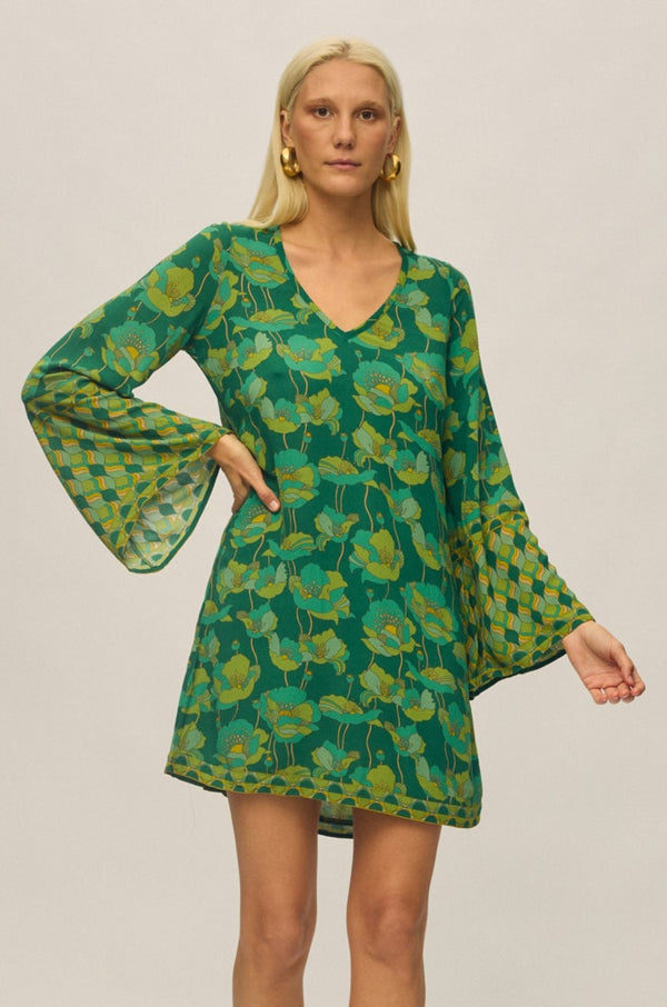 Vestido mini Mazzy - Evergreen