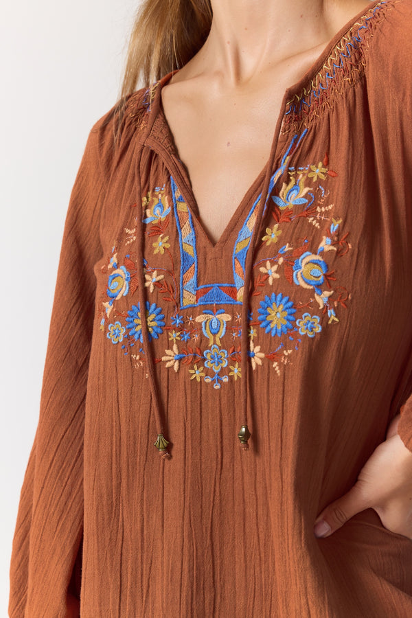 Lane Blouse - Espresso