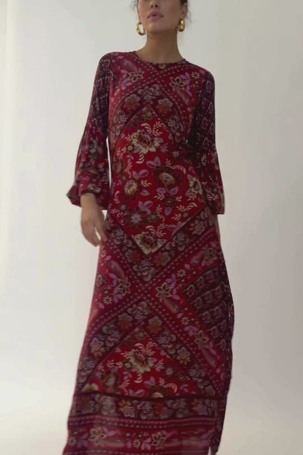 Quartz Gown - Pomegranate